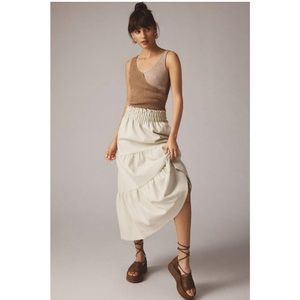 BNWT Faux-leather Anthropologie Somerset skirt